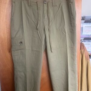Liz Claiborne Sloane Olive Green Utility Cargo Pants